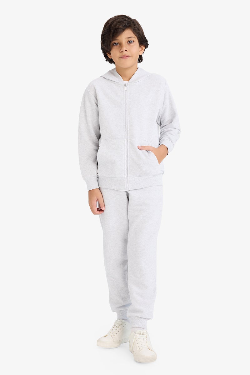 ديفاكتو بنطلون سويت بانتس اولادي بيكيه قصة عادية بأستك من تحت - Image 2